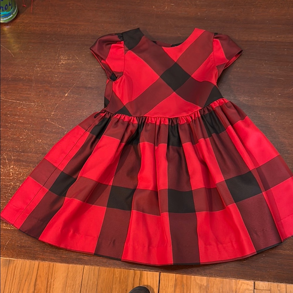 Ralph Lauren Kids Red and Black Plaid Formal‎ Dress
